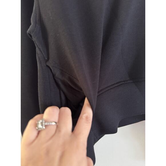 Old Navy Active Black Bounce Fleece 1/4 Zip Cropped Pullover Sweatshirt Size XS - Picture 5 of 7